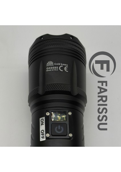 150W Ultra Güçlü Lazer LED El Feneri – 15000 Lümen, 12000MAH Powerbank Özellikli Dijital Göstergeli