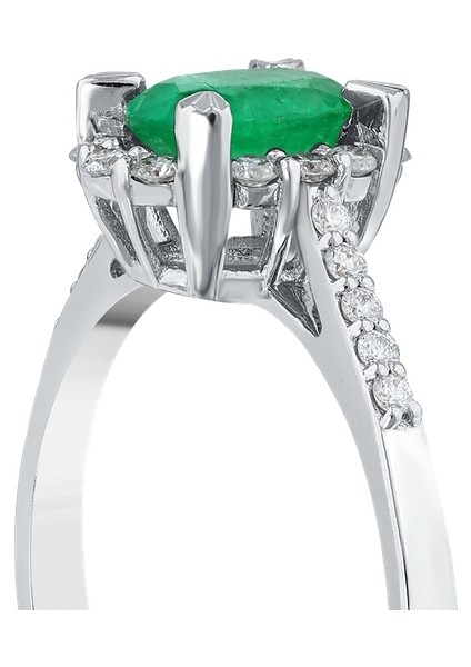 0.22 Karat Zümrüt Taşlı Pırlanta Yüzük indirimleri