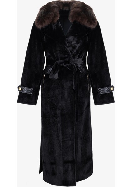 Kadın Tekstil Siyah Kaban Mont 616 25062 Bn Manto SK25/26 Sıyah