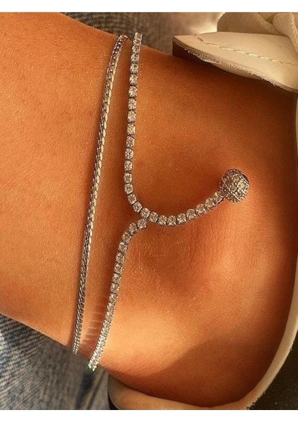 Tasarım Baget Sıra Taşlı Halhal