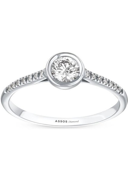 0.14 Karat Pırlanta Tektaş Yüzük