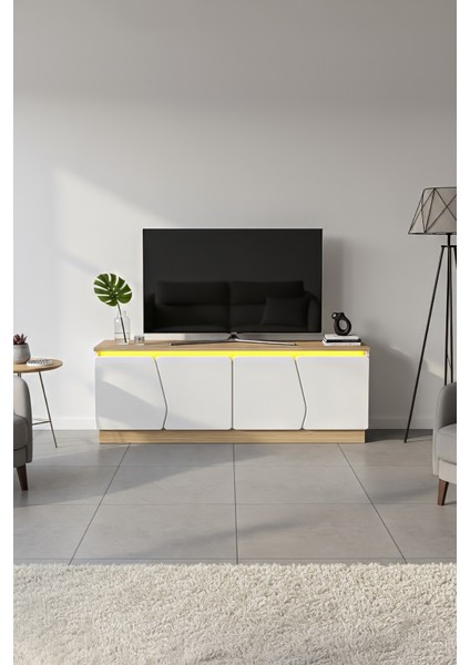 Bohem 150 cm Tv Ünitesi Ledli Mdf Kapak