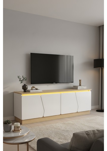 Bohem 150 cm Tv Ünitesi Ledli Mdf Kapak fiyatları