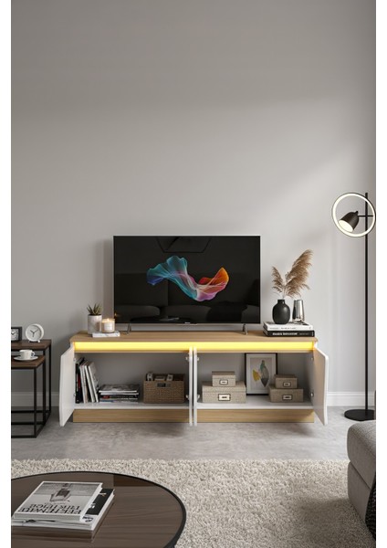 Bohem 150 cm Tv Ünitesi Ledli Mdf Kapak fırsatları