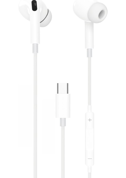 Samsung A70 / A71 / A72 / A73 / M21 / M51 / S23 / S24 / S25 Ultra Uyumlu Silikonlu Type-C Kulaklık