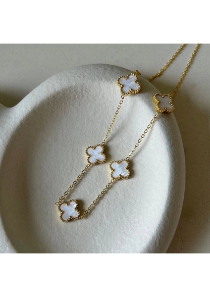 Çelik Dört Yaprak Yonca Kolye Paslanmaz Kararmaz fırsatları