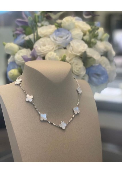 Çelik Dört Yaprak Yonca Kolye Paslanmaz Kararmaz indirimleri