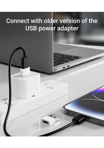 USB – Usb-C Adaptör (4’lü Paket) | Type-C Dişi – USB Erkek Dönüştürücü | Magsafe, Apple Watch S10/SE/ULTRA 2, iPhone 16/16 Plus/16 Pro Max, Airpods Pro Uyumlu | Beyaz fırsatları