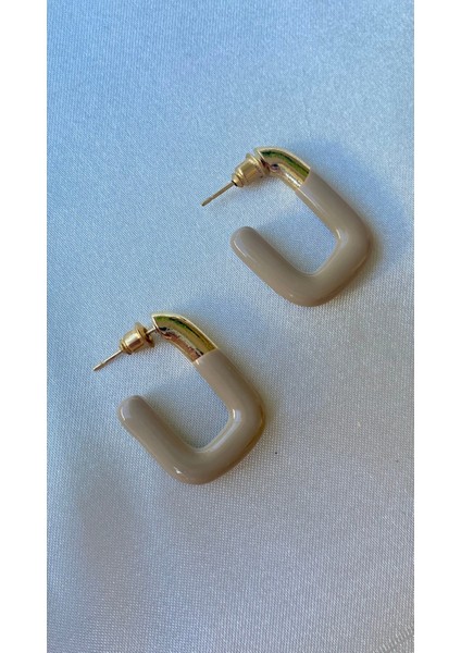 Tasarım Kare Pirinç Küpe modelleri