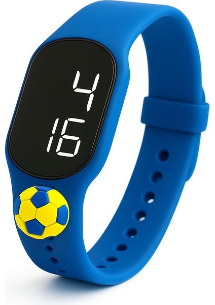 Çocuk Kol Saati Dokunmatik LED Su Geçirmez Taraftar Sarı-Lacivert (Akıllı Saat Değildir) fiyatları