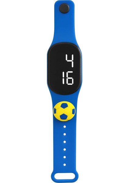 Çocuk Kol Saati Dokunmatik LED Su Geçirmez Taraftar Sarı-Lacivert (Akıllı Saat Değildir) modelleri