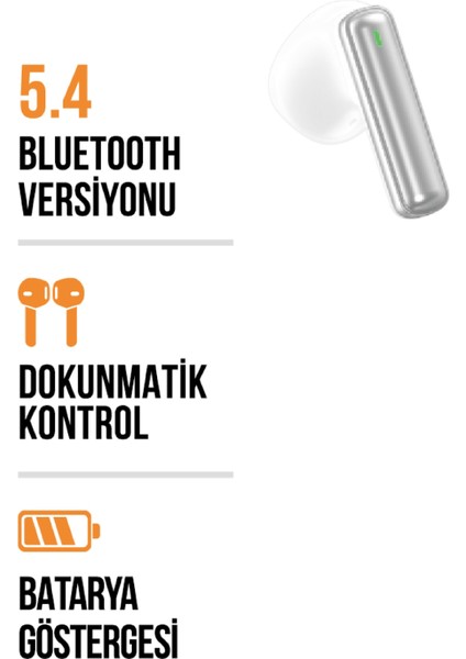 iPhone 6 / 7 / 8 / x Uyumlu Mandolin Bluetooth Kulaklık modelleri