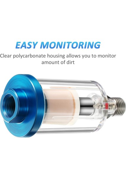 3 Adet Su Yağı Ayırıcı Filtre Airbrush Filtresi Hava Hattı Kompresör Bağlantı 1/4 Inç Npt Giriş ve Çıkış Için Nem Ayırıcı (Yurt Dışından) indirimleri