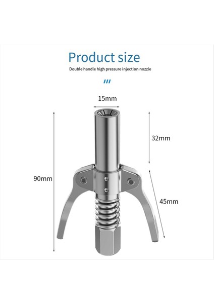 5pcs Gres Kuplörü 10000PSI Ağır Hizmet Hızlı Serbest Bırakma Yağ Gres Kuplör Yağ Pompası Iki Pres Kolay Itme Gres (Yurt Dışından) fiyatları