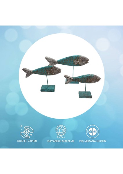 Balık Biblosu Seti Dekoratif Obje Biblo Ayakta Durabilen fiyatları