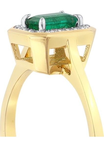 0.10 Karat Zümrüt Taşlı Pırlanta Yüzük indirimleri