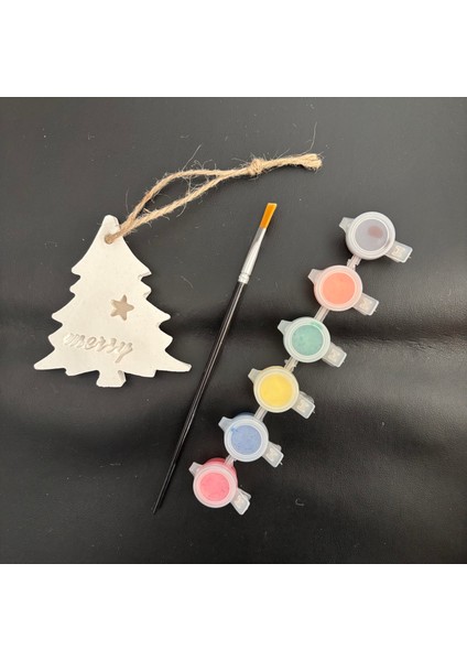 Boyanabilir Yılbaşı Ağacı Süsü Set