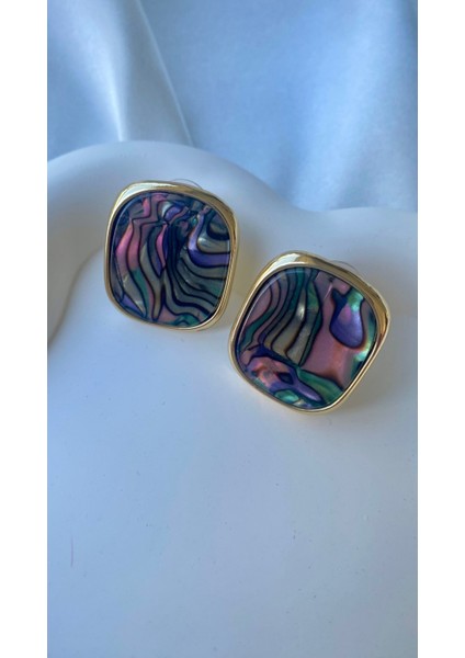 Renkli Pirinç Küpe modelleri