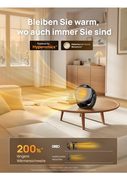 1500W Ptc Seramik Isıtıcı – Sessiz, Enerji Tasarruflu, Uzaktan Kumandalı, 60° Eğilebilir fiyatları