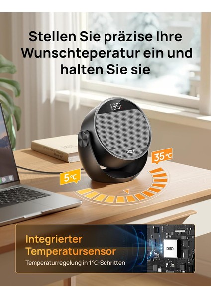 1500W Ptc Seramik Isıtıcı – Sessiz, Enerji Tasarruflu, Uzaktan Kumandalı, 60° Eğilebilir