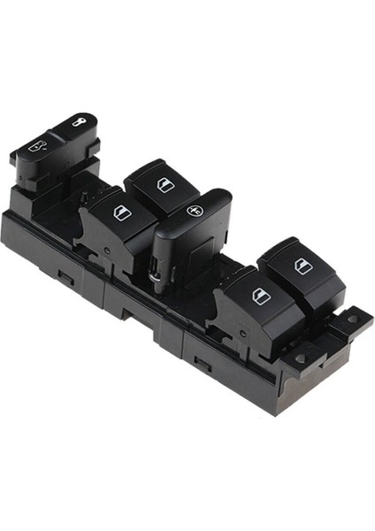 Seat Leon Mk1 1999-2006 Uyumlu Sol Ön Dörtlü Cam Açma Düğmesi Siyah 1J4959857