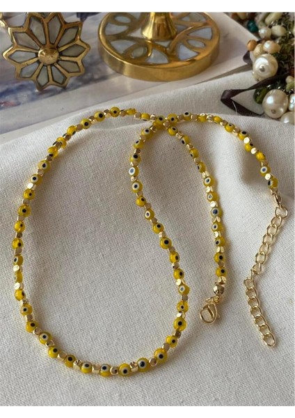 Sarı Mini Nazarlık Kolye fiyatları