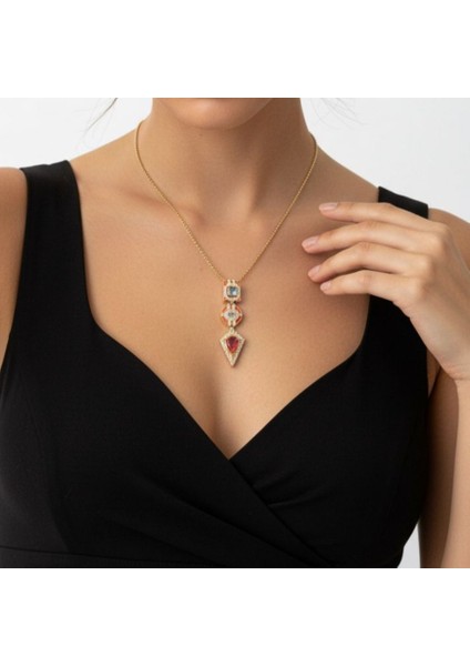 Theory Jewelry3 Monuments Gold Kolye