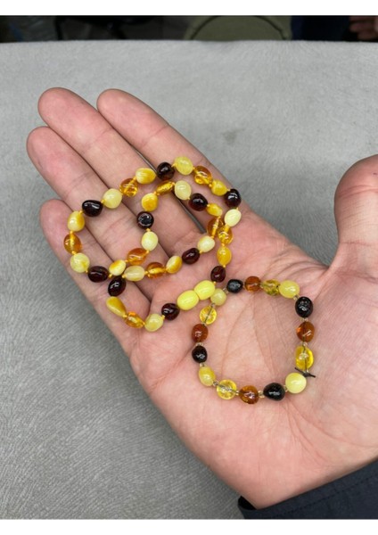 Bebek-Çocuk Kehribar Bileklik-Kolye Set fiyatları