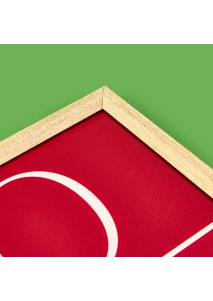 Deco Love Desenli Dekoratif Tepsi - Kırmızı - 28,5X41 cm fırsatları