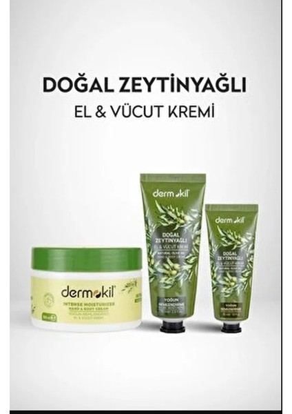 Doğal Zeytinyağlı El ve Vücut Kremi Yoğun Nemlendirme 75 ml Cilt Bakımı İçin fırsatları