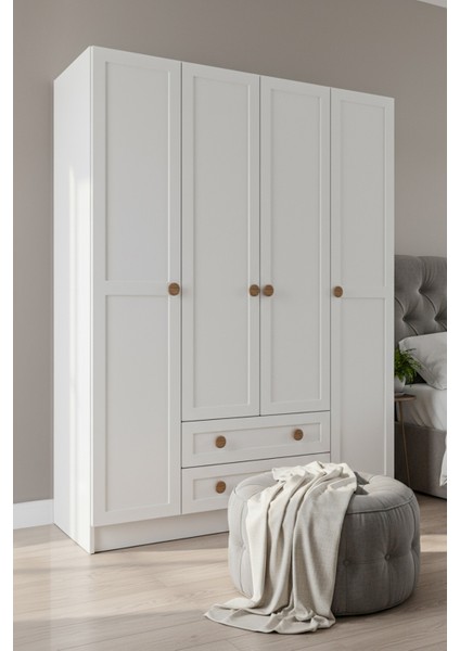 Bohem 4 Kapak 2 Çekmece Gardırop Mdf Kapak indirimleri