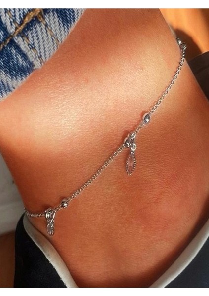 Damla Model Taşlı Halhal