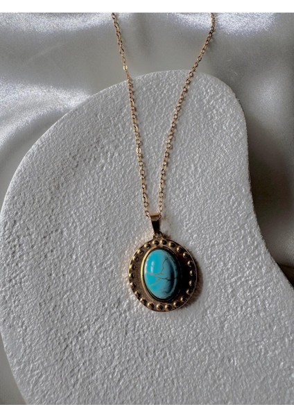 Mavi Taş Tasarım Kolye modelleri