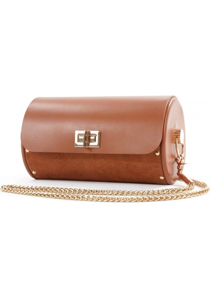 Julia Taba Süet Çapraz Zincir Askılı Günlük Abiye Gerçek Deri Kadın El ve Omuz Çantası modelleri