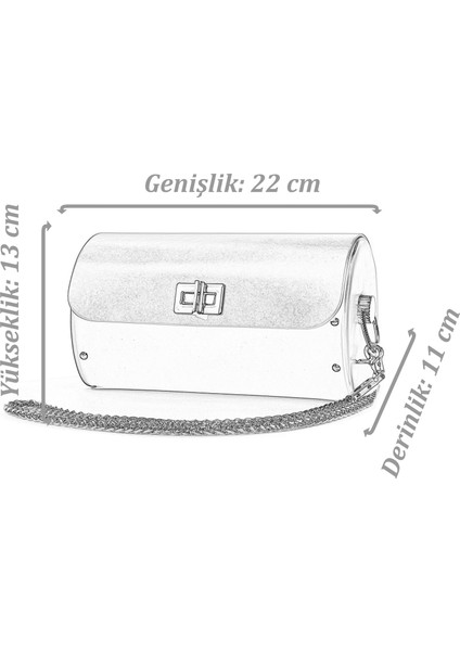 Julia Siyah Süet Çapraz Zincir Askılı Günlük Abiye Gerçek Deri Kadın El ve Omuz Çantası