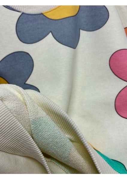 Kız Çocuk Çiçek Desenli Sweatshirt fiyatları
