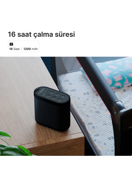 Beyaz Gürültü Makinesi Taşınabilir Rahatlatıcı Bebek ve Yetişkinler Için Ses ve Uyku Cihazı X6230 (Siyah) fırsatları