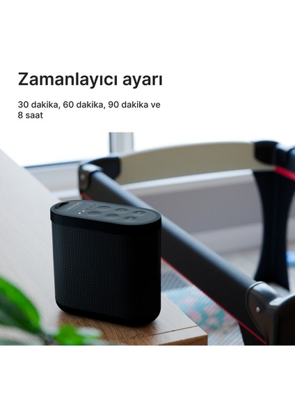 Beyaz Gürültü Makinesi Taşınabilir Rahatlatıcı Bebek ve Yetişkinler Için Ses ve Uyku Cihazı X6230 (Siyah) indirimleri