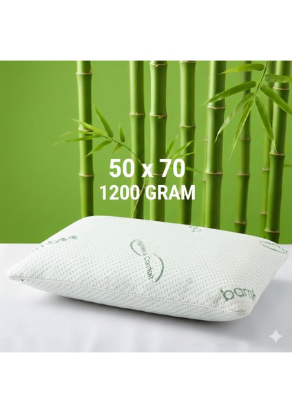 Bamboo Yastık 1200 Gram 50X70 Visco Bambu Yastık Ortopedik Yastık Fermuarlı Yıkanabilir Kılıf fiyatları