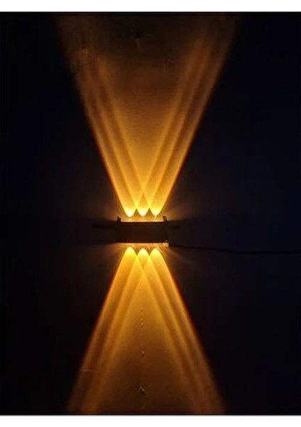 Haiti Dış Mekan Aplik 10W Amber Işıklı Modern Tasarım Su Geçirmez 810 Lümen modelleri