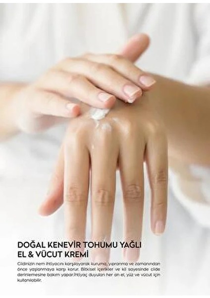 Kenevirli Tohumu Yağlı El ve Vücut Kremi Çatlak Önleyici 75 ml Tüm Ciltler İçin fırsatları