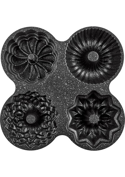 Elisa Siyah 4'lü Döküm Kek Kalıbı fiyatları