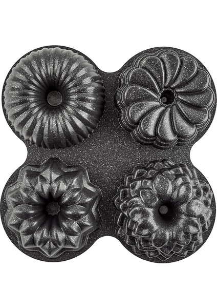 Elisa Siyah 4'lü Döküm Kek Kalıbı modelleri