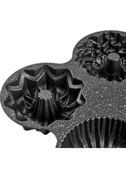 Elisa Siyah 4'lü Döküm Kek Kalıbı fırsatları