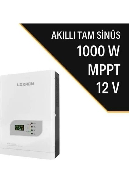 - Inges 1 Kw 1000 Watt Mppt Akıllı Inverter - Invertör - 12 Volt Karavan, Bağ Evi, Konteynır