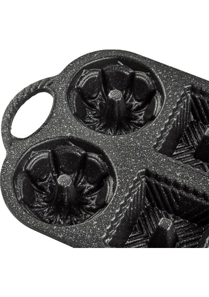 Valeria Siyah 6'lı Döküm Kek Kalıbı indirimleri
