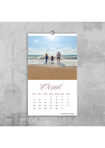 Kişiye Özelduvar Takvimi A4 fiyatları