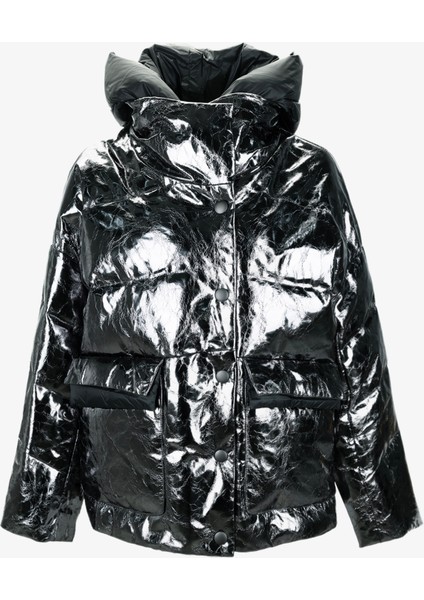 Kadın Tekstil Gri Kaban Mont 616 58002 Bn Kaban SK25/26 Gumus