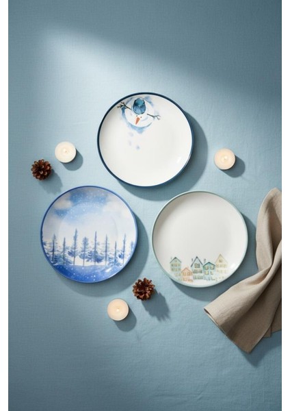 Moderna - 14 Parça Kahvaltı Takımı Winter Time modelleri