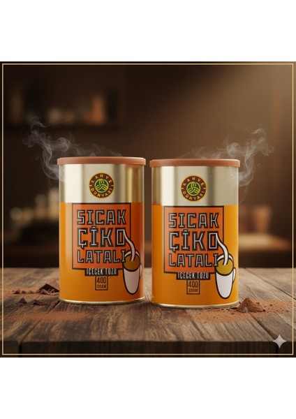 Sıcak Çikolata 400G Teneke Kutu 2 Adet